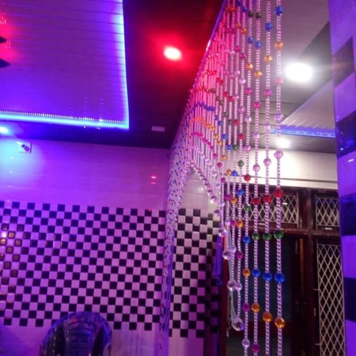Arch Crystal Beaded Curtain โ Decorative Door & Window Hanging