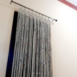 Macramé String Curtain – Boho Doorway Hanging Decor