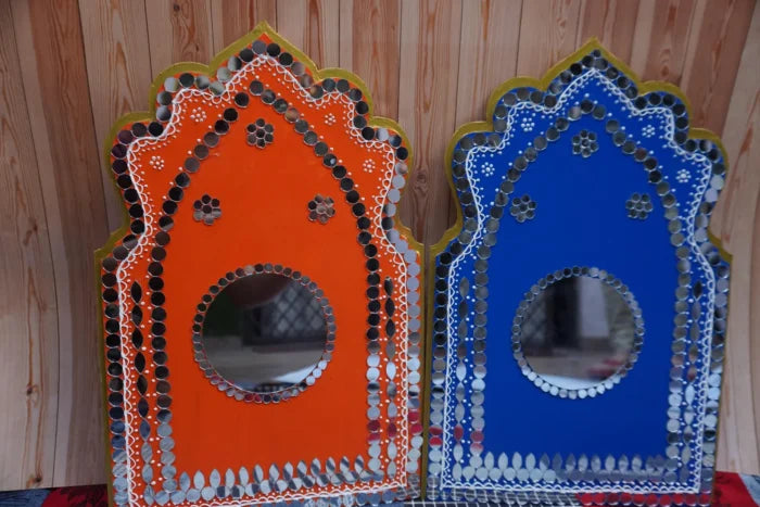 Handmade Rajasthani Jharokha Wall Art Set Indian Home Decor