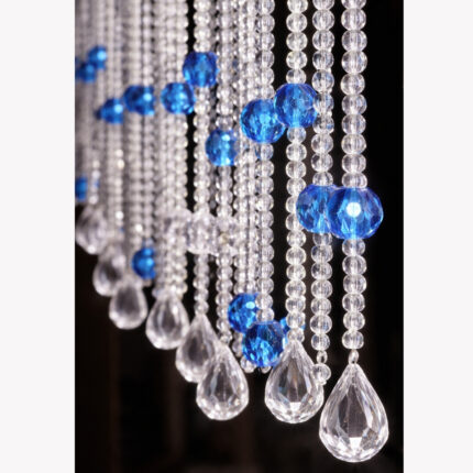 Acrylic Beads Curtain , Blue beaded curtain