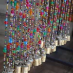 Bohemian curtain, Glass beads curtain with bells - Image 4