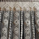 Macrame Curtain, Large Boho Window Valance - Image 5