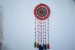 Large dreamcatcher, dream catcher wall hanging, crochet dreamcatcher, boho dream catcher, teen room decor - Image 4