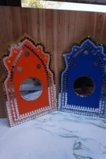 Handmade Rajasthani Jharokha Wall Art: Indian Home Decor Set - Image 6