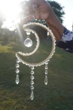 Glass Rainbow Suncatcher: Moon Prism Window Decor - Image 4
