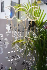 Sun Moon Glass Suncatcher: Rainbow Maker Home Decor - Image 4