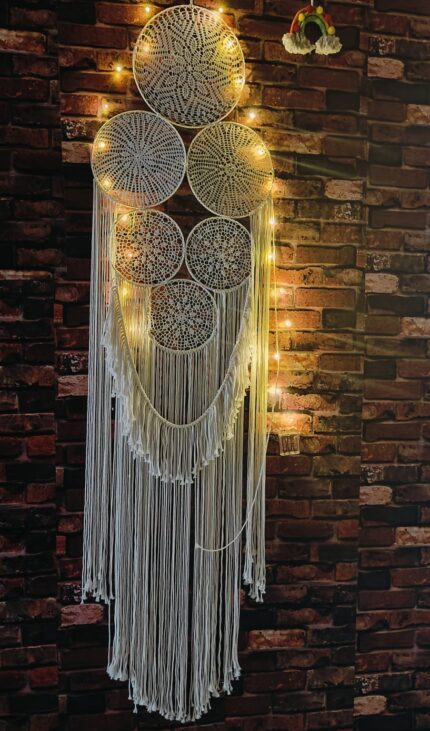 Large Handcrafted Macramé Dream Catcher Wall Hanging