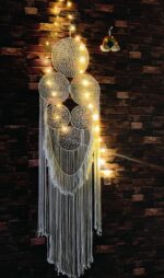Large Handcrafted Macramé Dream Catcher Wall Hanging - Image 4