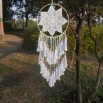 Handcrafted Macramé Dream Catcher Wall Hanging – Boho Decor