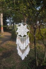 Handcrafted Macramé Dream Catcher Wall Hanging – Boho Decor - Image 2